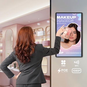 New 32 Inch <b>Wall</b>-Mounted Android 13 Touch Screen LCD <b>Display</b> 4+32Gb Optional POE NFC 6 TOPS AI 12V Business Digital Signage NW32 - Product Image 1