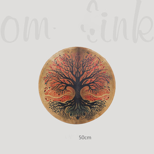 Tamburo a Cornice Sciamanico Tradizionale in Pelle di Capra, <span class=keywords><strong>Strumento</strong></span> Curativo per Yoga, Meditazione e Benessere - Product Image 5