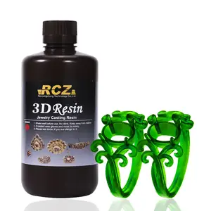 High Wax Green Color Photosensitive Resin Jewelry 3D Printing Resin 4K For DLP LCD Printer