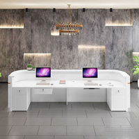 Bureau personnalisé tendance simple luxe marbre peint Réception Mobile Coffee Shop Comptoirs de caisse