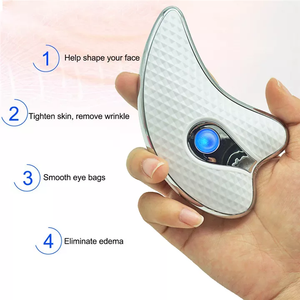 Masseur Anti-âge pour le visage, plaque de grattage du visage, dispositif de levage, plaque électrique Gua Sha, outils Gua Sha - Product Image 5