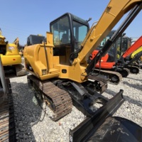 Mini-excavatrice CAT 306D d'occasion en bon état, moteur d'origine, haute performance, petite machine de terrassement pour jardin, prête à l'emploi