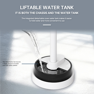 Multifunctional Electric Oscillating Plastic <strong>Water</strong> Mist <strong>Fan</strong> <strong>Cool</strong>/Warm Air Spray LED Light Remote Control Energy Efficient - Product Image 6