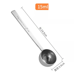 Cuchara Medidora de Acero Inoxidable DFU174, Personalizable en Negro y Colores, para Leche en Polvo, Café, Azúcar, Sal, Aceite, 5ml, 10ml, 15ml, 20ml, 30ml - Product Image 1