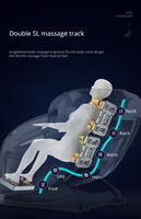 Chaise de massage électrique de luxe haut de gamme C53 haute qualité 4D Zero Gravity Full Body Human Touch avec SL Track 3D Machine Portable