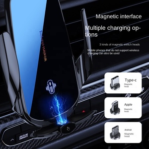 Chargeur sans fil pour voiture à fixation magnétique, best-seller, 15W, protection OTP/OVP, PD QC3.0, charge ultra-rapide, 5V/3A, 5V/2.4A, pour téléphones Android - Product Image 4