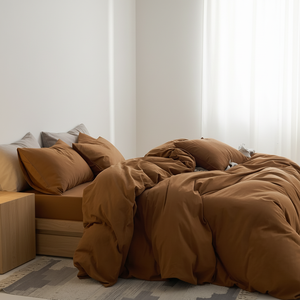 Ensemble <span class=keywords><strong>de</strong></span> literie en coton <span class=keywords><strong>lavé</strong></span> moderne, tissu biologique, King, drap plat <span class=keywords><strong>de</strong></span> haute qualité, <span class=keywords><strong>housse</strong></span> <span class=keywords><strong>de</strong></span> <span class=keywords><strong>couette</strong></span>, textile <span class=keywords><strong>de</strong></span> maison - Product Image 5