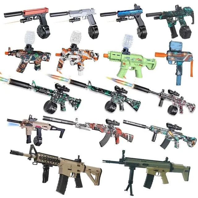 Weihui Gel Blaster Gun M4 HK416 Gel Blaster SLR Senapan Peledak Tembak Gel