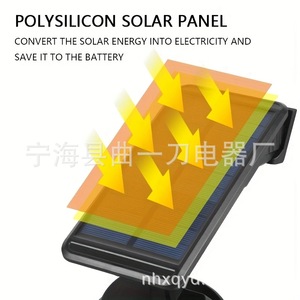 Lámpara Solar de Pared LED para Exteriores, Impermeable, Giratoria, de Alta Luminosidad, con Sensor, Célula Solar Mono Si - Product Image 5