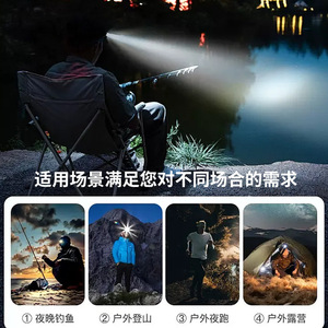 ไฟฉาย LED แบตเตอรี่แบบชาร์จไฟได้ แสงสีขาวสำหรับใช้งานกลางแจ้ง วัสดุ ABS ไฟพกพา - Product Image 3