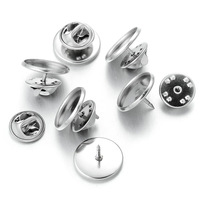 Broche en acier inoxydable Base Cabochon Titulaire DIY Pin Badge Fabrication de bijoux Fournitures Composants d'accessoires en vrac
