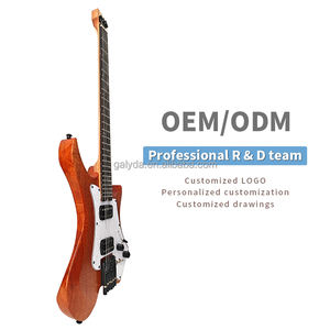 Wholesale G-700 Headless Electric Guitar Kit Cool <b>Instruments</b> Customizable 7-piece Maple neck Headless Electric Guitar - Product Image 4