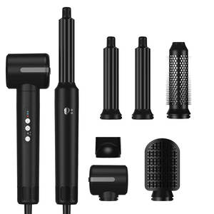 Potente Secador <span class=keywords><strong>de</strong></span> <span class=keywords><strong>Pelo</strong></span> Iónico 7 en 1 con Aire Frío y Caliente, Alisador, <span class=keywords><strong>Rizador</strong></span> y Estilizador <span class=keywords><strong>de</strong></span> <span class=keywords><strong>Pelo</strong></span> sin Cepillo para Diversos Efectos <span class=keywords><strong>de</strong></span> Peinado - Product Image 1