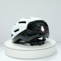 Casco inteligente LED para bicicleta eléctrica, monopatín, con luz trasera integrada, para ciclismo urbano y scooter.
