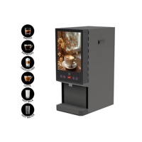 Fabricant de table entièrement automatique Espresso Mixte 8 boissons chaudes Commercial Espresso Thé Café Distributeur automatique pour les entreprises