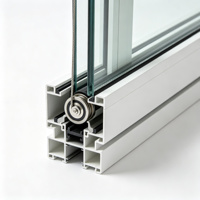 Wärmegedämmtes Aluminium-Vertikalschiebefenster mit Doppelverglasung, Modernes Design im Europäischen Stil für Küche und Bad