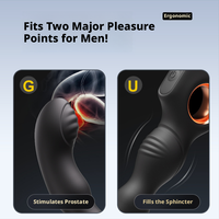 Vibrador Anal de Silicona Recargable de 10 Velocidades, Mini Juguete Sexual para Adultos, Impermeable, Tapón Anal, Dildo Sin Lubricante, 50dB de Ruido