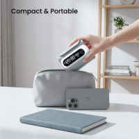 Tensiomètre de bras supérieur rechargeable Bluetooth TRANSTEK avec écran LED - Appareil intelligent automatique pour usage domestique