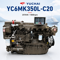 Motor Diésel Marino SCDC Yuchai YC6MK350L-C20 de 257 kW y 1800 rpm, Turboalimentado y Refrigerado por Agua, con Certificación CCS para Remolcadores y Embarcaciones de Carga