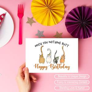 Tarjeta <span class=keywords><strong>de</strong></span> feliz <span class=keywords><strong>cumpleaños</strong></span> con tema <span class=keywords><strong>de</strong></span> gato <span class=keywords><strong>para</strong></span> él, sus hombres y mujeres, tarjeta <span class=keywords><strong>de</strong></span> regalo <span class=keywords><strong>de</strong></span> <span class=keywords><strong>cumpleaños</strong></span> divertida <span class=keywords><strong>para</strong></span> amante <span class=keywords><strong>de</strong></span> los gatos, amiga, hermana, <span class=keywords><strong>hermano</strong></span>, compañero <span class=keywords><strong>de</strong></span> trabajo - Product Image 2