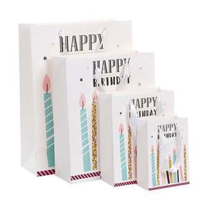 Bonne qualité, vente en gros, beau sac cadeau en papier personnalisé pour ballons bougies d'<span class=keywords><strong>anniversaire</strong></span> - Product Image 1