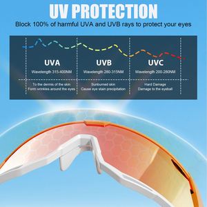 แว่นกันแดดแฟชั่น UV400 สำหรับปั่นจักรยาน ตกปลา กรอบ TR90 สีดำแบบเต็มกรอบ ยืดหยุ่น ป้องกันลม ไม่โพลาไรซ์ เหมาะสำหรับกีฬากลางแจ้ง - Product Image 5