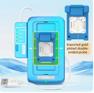 JCID U15 UFS Programmer 3in1 UFS Read Write Programmer for UFS2.X 3.X 4.X NAND Chips Identifier Reader Writer Tool