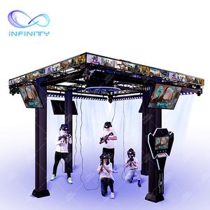 Best Price 9D Simulator Shooting Game VR Space Walker 4 Player Arcade VR Machine 9D VR Room Fighting Games