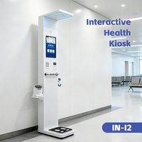 Kios Pemeriksaan Kesehatan Cerdas All-in-One untuk Skrining Medis, OEM/ODM Dapat Disesuaikan, Layar Sentuh LED 21-inci, Pengukur Tekanan Darah ABS