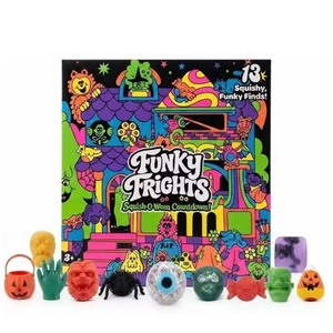 Nouveau produit Série Halloween Funky Frights Squish O Ween Ensemble de compte à rebours en silicone Balle à presser à récupération lente Unisexe - Product Image 3