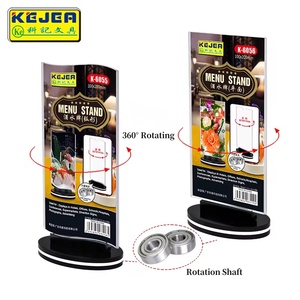 ขาตั้งโต๊ะหมุนได้360องศาที่วางเมนูอะคริลิค K-685กันน้ำทรงโค้ง - Product Image 2