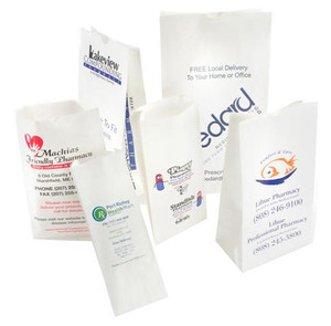 Sac d'emballage blanc recyclable imprimé de logo personnalisé sacs <span class=keywords><strong>en</strong></span> papier kraft d'emballage de médecine de pilule de prescription d'hôpital sacs <span class=keywords><strong>en</strong></span> papier médicaux de <span class=keywords><strong>pharmacie</strong></span> au détail - Product Image 2