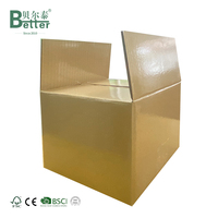Boîte en carton personnalisée en gros, portable, avec pelliculage brillant, étanche, gaufrée, en matériau kraft, pour le transport de légumes et de fruits