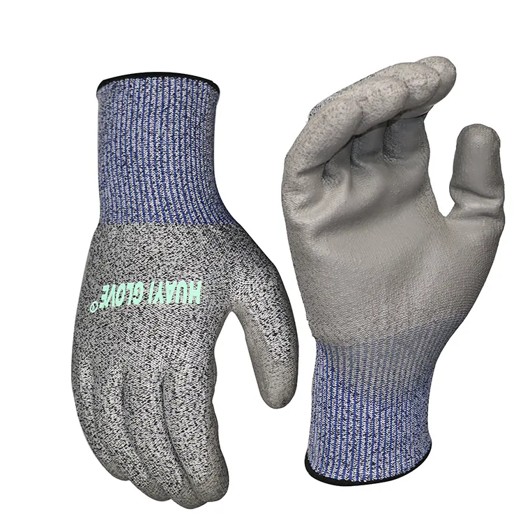 Sheet Metal Safety Anti-cutting Gloves Cut Resistant EN388 Prevent Cutting Hand Cut Resistant PU Coated Gloves