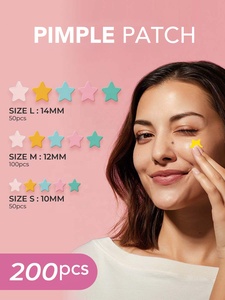 Patch anti-acné étoile anti-acné pour le visage, soins de la peau végétaliens, patch hydrocolloïde pour boutons d'acné, vente en gros de marque privée - Product Image 3