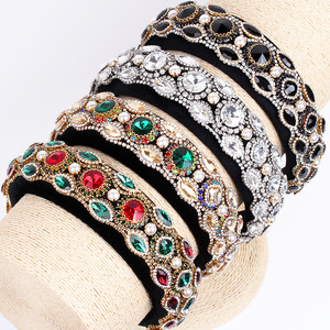 Diadema de cristal barroco para mujer Hua Liyu, accesorios nupciales para el cabello con ojales de esponja irregulares FG0164 - Product Image 1