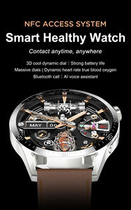 Reloj Inteligente H3 Redondo, Compatible con Esferas Personalizadas, Monitoreo del Sueño y Seguimiento <span class=keywords><strong>de</strong></span> <span class=keywords><strong>la</strong></span> Salud, Recordatorio <span class=keywords><strong>de</strong></span> Mensajes, Relojes Inteligentes NFC H3 - Product Image 2