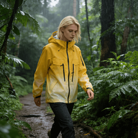 Chaqueta Impermeable Unisex de Alta Calidad con Revestimiento, Talla XL, Cambia de Color al Contacto con el Agua Impermeable, Resistente al Agua, Transpirable, Softshell 100% Poliéster