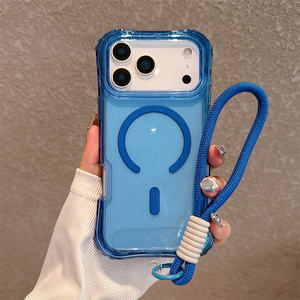 Étui de téléphone intelligent <span class=keywords><strong>portable</strong></span> Lichicase Candy Color avec sangle de suspension et charge sans fil pour Honor X9C X7D 400 Lite Magic 7Lite - Product Image 1