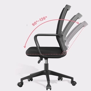 Silla de <span class=keywords><strong>Oficina</strong></span> Ergonómica de Malla Transpirable con Respaldo Alto Reclinable y Altura Ajustable, Precio de Fábrica - Product Image 4