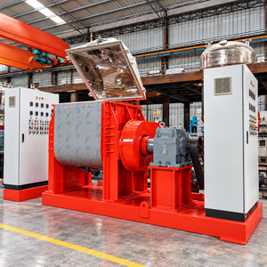 Mélangeur industriel Sigma à décharge par le bas pour adhésif thermofusible au butyl, petit pétrisseur Sigma - Product Image 2
