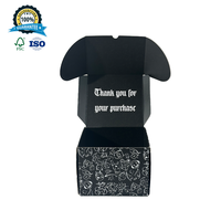 Boîte d'expédition en carton ondulé imperméable, recyclable, facile à façonner, avec logo personnalisé, utilisée pour les chapeaux