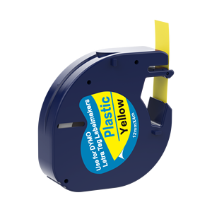 Cassette de cinta de etiquetas de plástico amarillo Compatible 91332 91202 S0721620 de 12mm para <span class=keywords><strong>DYMO</strong></span> <span class=keywords><strong>LetraTag</strong></span> de 2, 2, 2, 2, 1, 2, 2, 2 - Product Image 2
