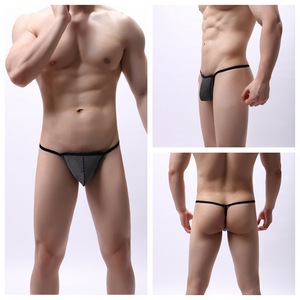 Sous-vêtements <span class=keywords><strong>pour</strong></span> hommes, <span class=keywords><strong>string</strong></span> Sexy taille basse <span class=keywords><strong>pour</strong></span> jeunes hommes, short étroit à dos en T - Product Image 2