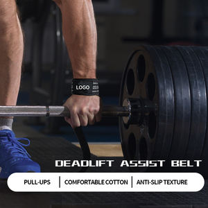 Hoge Kwaliteit Polyester Gym Polsbandjes Katoenen Gewicht Hijsbanden Comfortabele Dikkere Fitnessapparatuur - Product Image 4