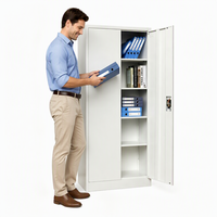 Armoire de classement métallique robuste verrouillable en acier pour bureau, école et maison - Vente en gros usine