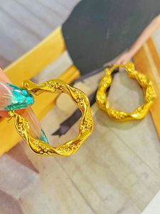 Boucles d'oreilles fines en or pur Au999 de luxe Xinfly, technologie 5D, qui peuvent être portées et conservent leur valeur, certifiées, vendues au gramme - Product Image 5