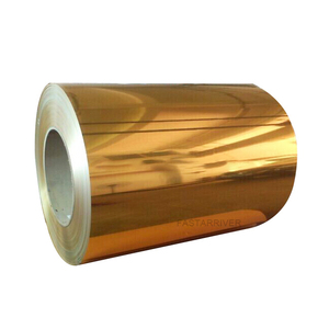 Feuille de miroir en <span class=keywords><strong>aluminium</strong></span> <span class=keywords><strong>anodisé</strong></span> or utilisée dans la décoration, la construction - Product Image 1
