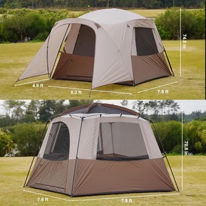 <span class=keywords><strong>Tente</strong></span> <span class=keywords><strong>de</strong></span> <span class=keywords><strong>camping</strong></span> double couche imperméable OEM pour l'extérieur, portable, type cabane familiale, idéale pour le <span class=keywords><strong>camping</strong></span> et la randonnée - Product Image 5