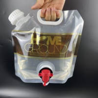 1.5L 1.6L pochette à bec pliable stockage extérieur boisson sac eau plastique sac pochette café sac doypack